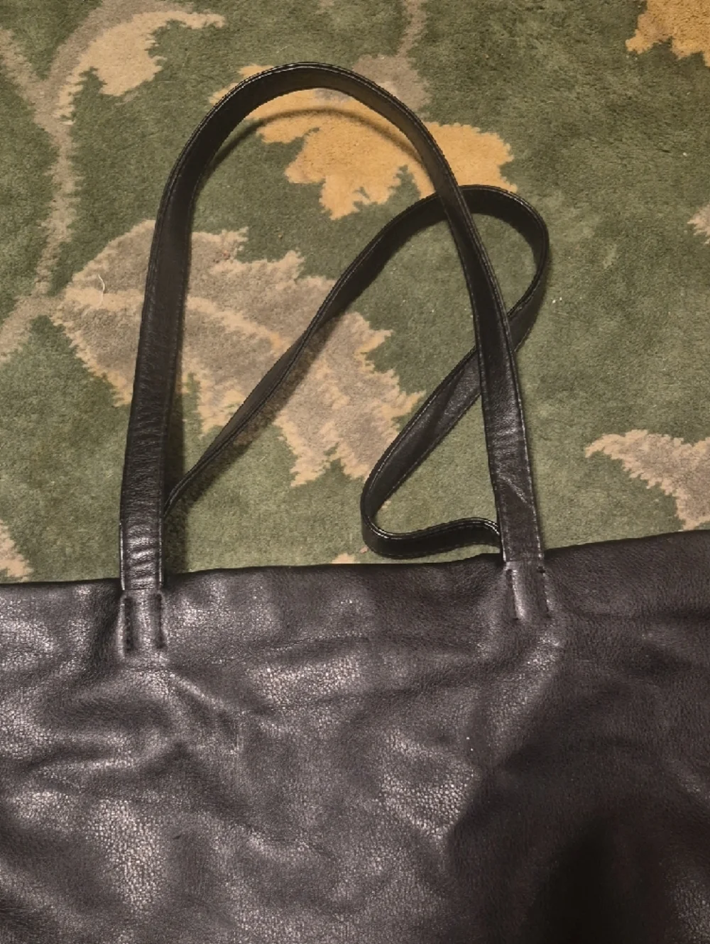 Donna Karan Black Leather Tote - Picture 5 of 14